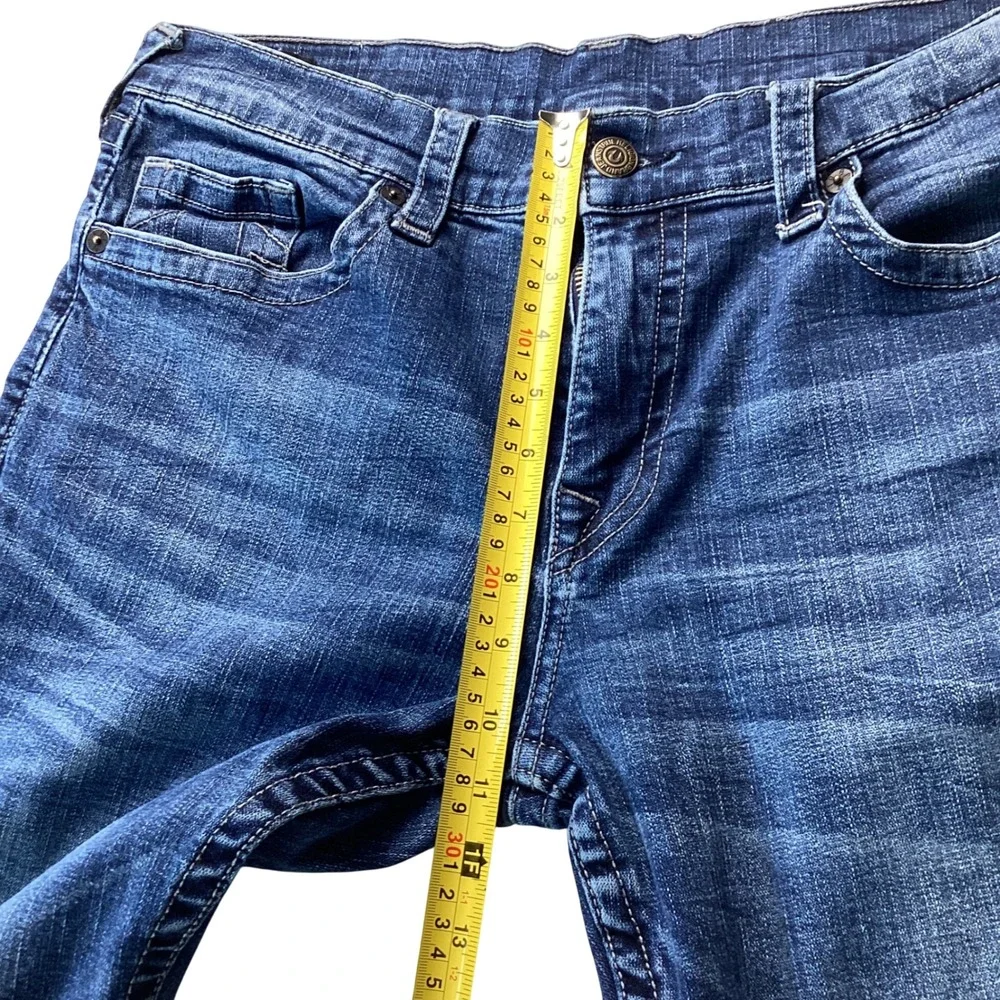 True Religion Ricky Relaxed Straight Jeans Men's Size 36‎ Blue Denim